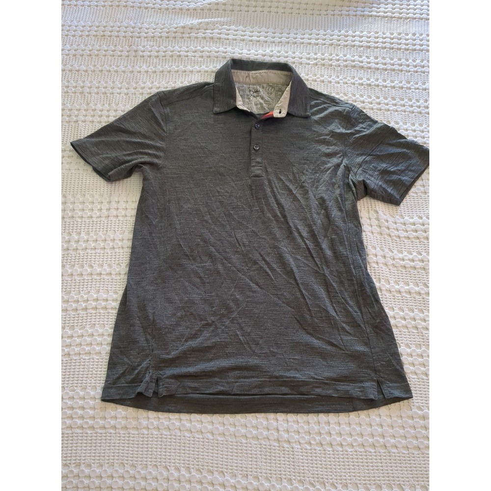 Rapha Merino Polo Cycling Jersey Size XL Heathered Gray REPAIRED Short Sleeve - Picture 1 of 11